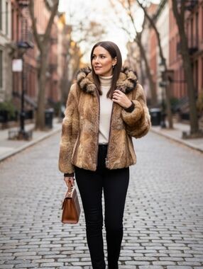 Vintage 100% fur jacket
